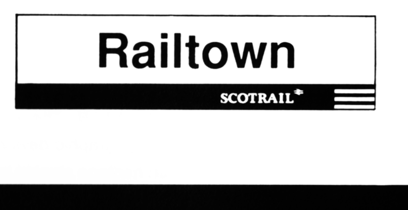 Station name board - ScotRail